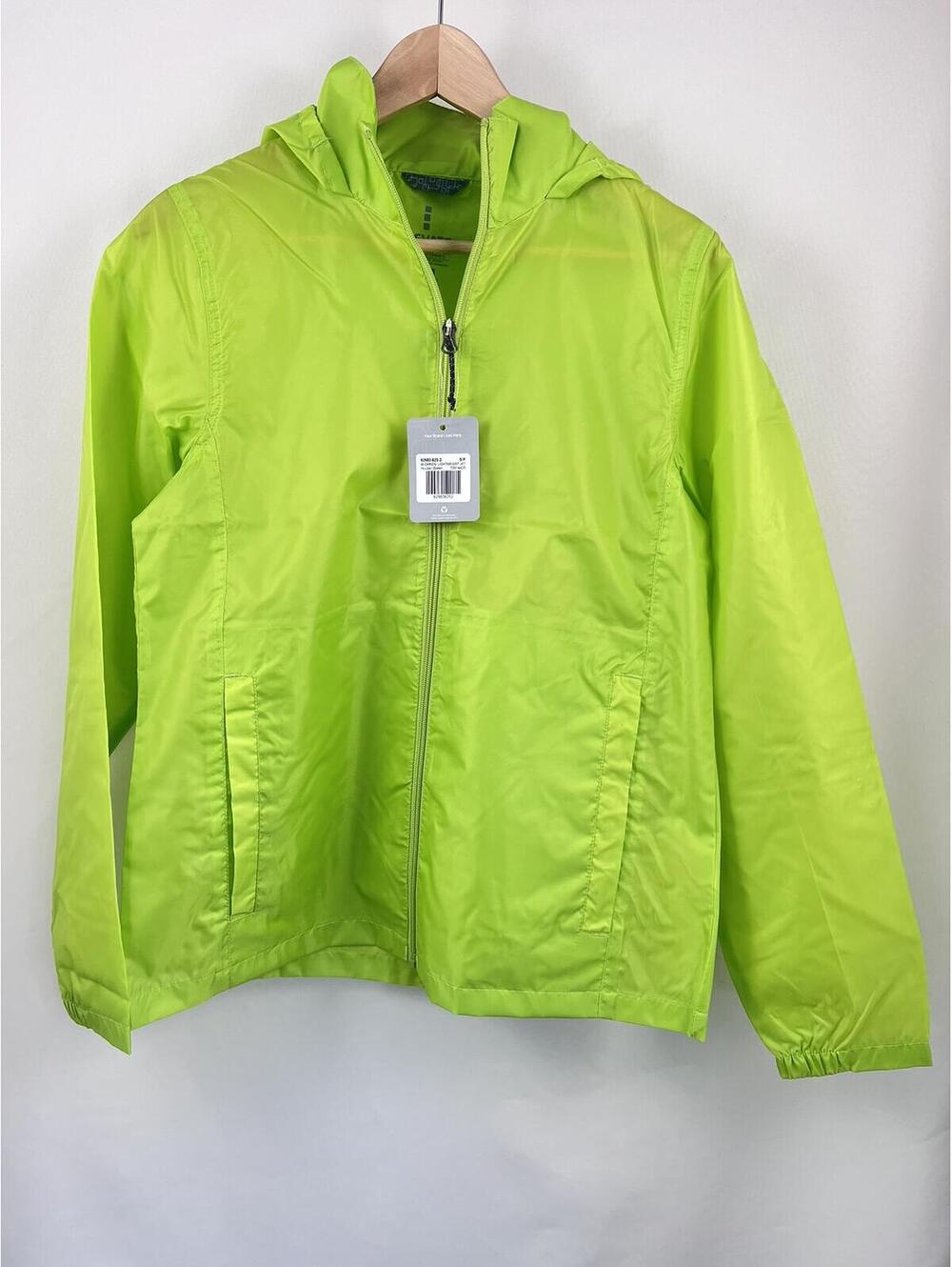 NWT Elevate Rain Coat Neon Green Women's Small